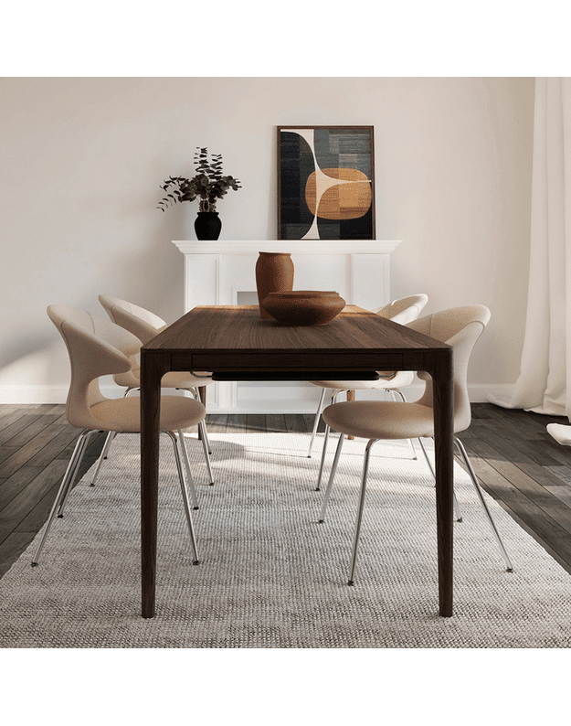 HEART'N'SOUL EXTENDABLE DINING TABLE 200/300 | Dark Oak