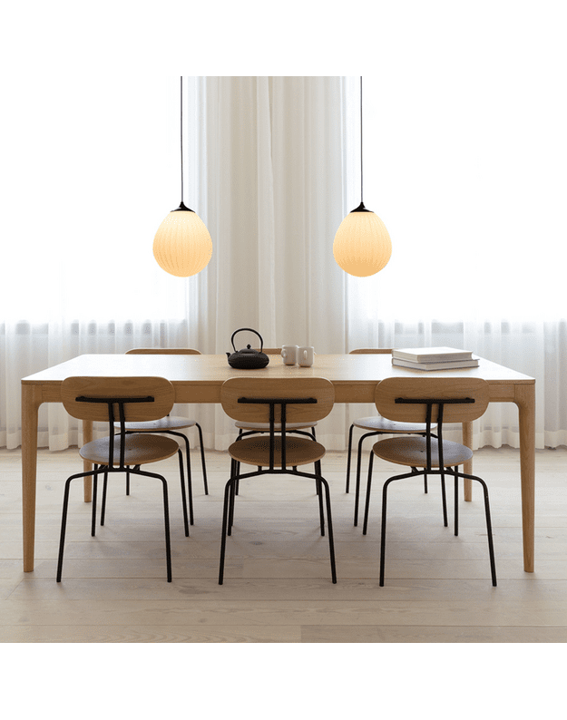 HEART'N'SOUL EXTENDABLE DINING TABLE 200/300 | Dark Oak