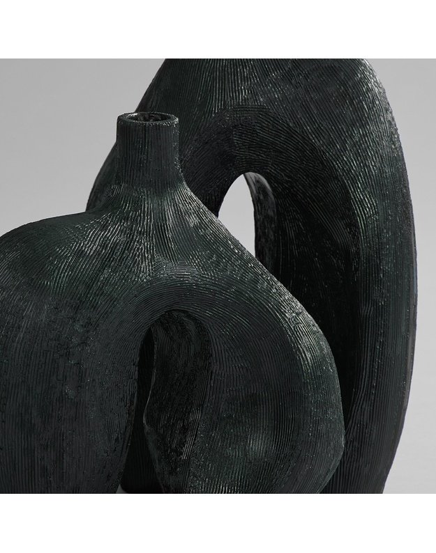 VAZA NI MINI | Carved Dark Green