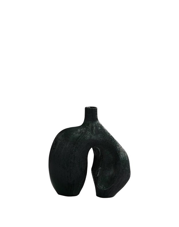 VAZA NI MINI | Carved Dark Green