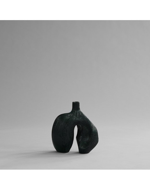 VAZA NI MINI | Carved Dark Green