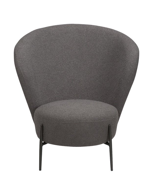 ORBIT lounge chair | stone RPES boucle