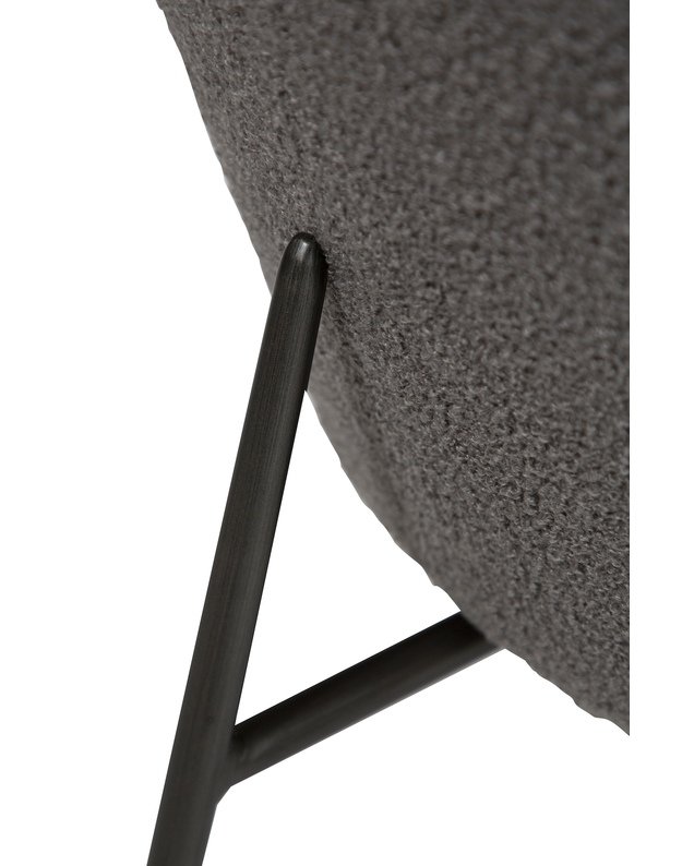 ORBIT lounge chair | stone RPES boucle