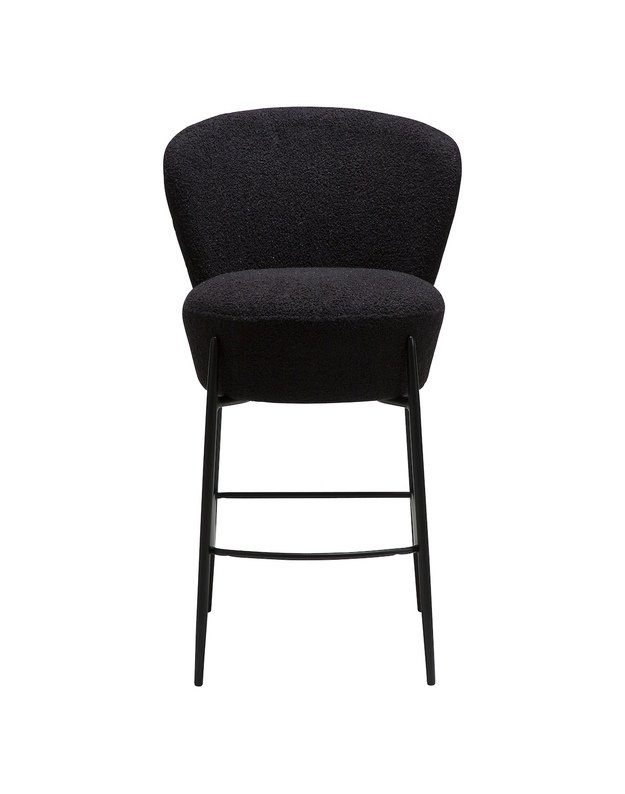 ORBIT bar stool | obsidian black boucle 