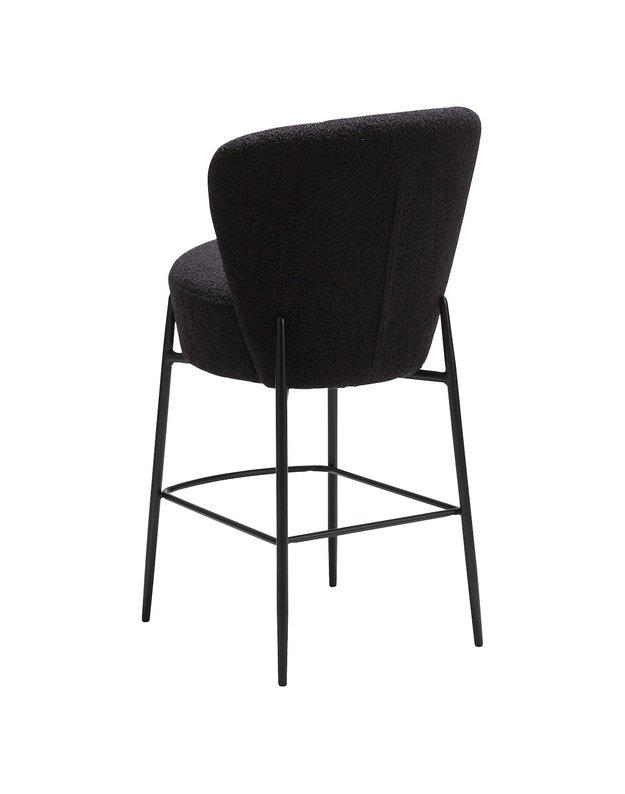 ORBIT bar stool | obsidian black boucle 