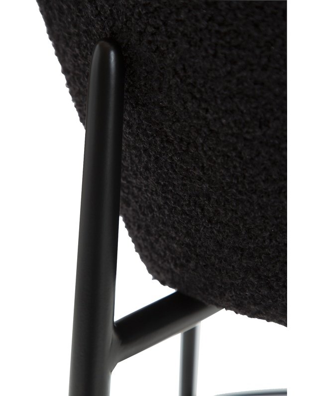 ORBIT bar stool | obsidian black boucle 