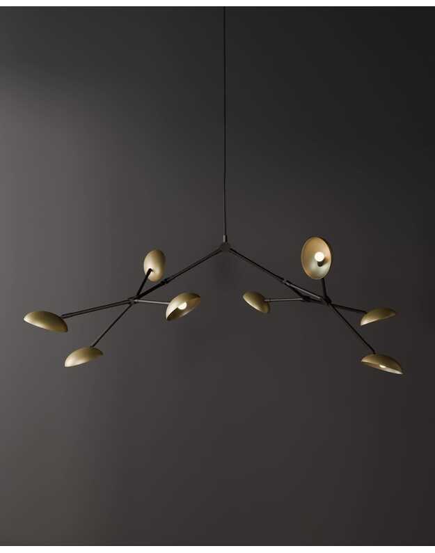 DROP CHANDELIER BRASS 10
