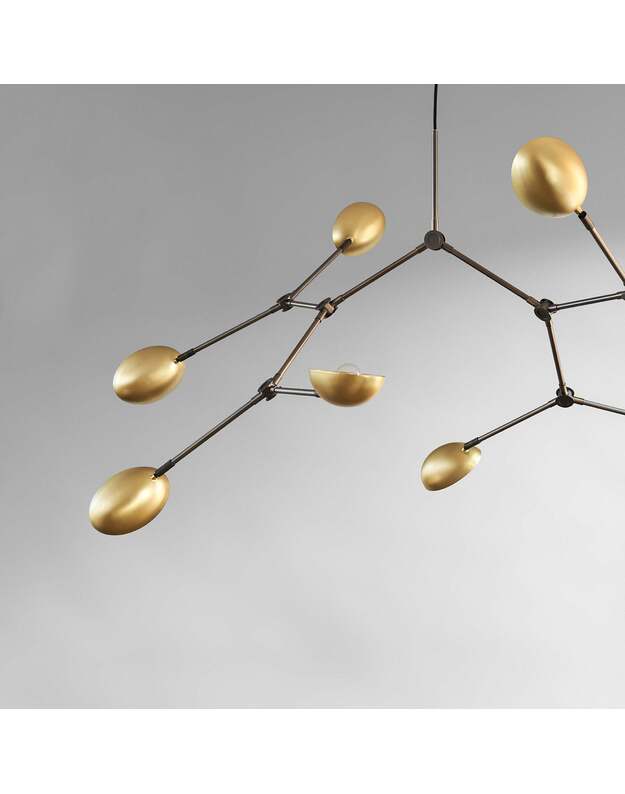 DROP CHANDELIER BRASS 7