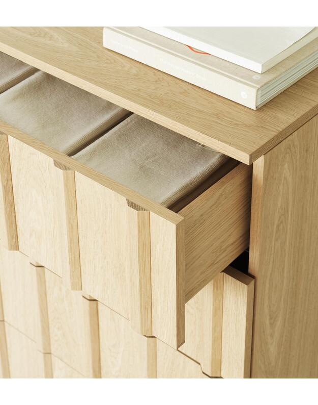 KOMODA RIB w. 4 Drawers | Oak