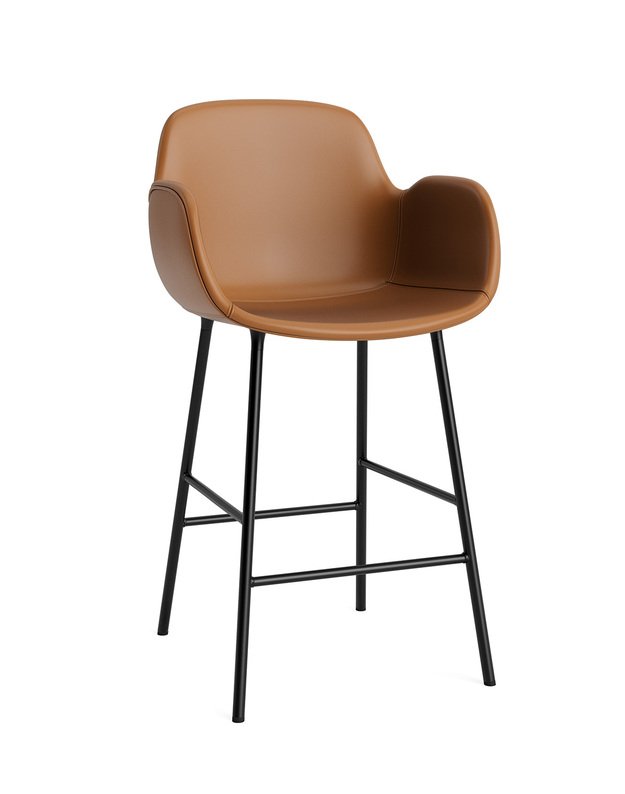 FORM BAR ARMCHAIR STEEL UPHOLSTERY | +colours