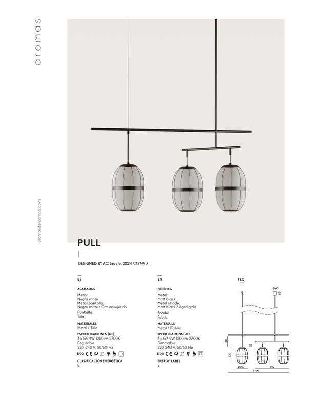 PULL 3 PENDANT LAMP | +colours 2