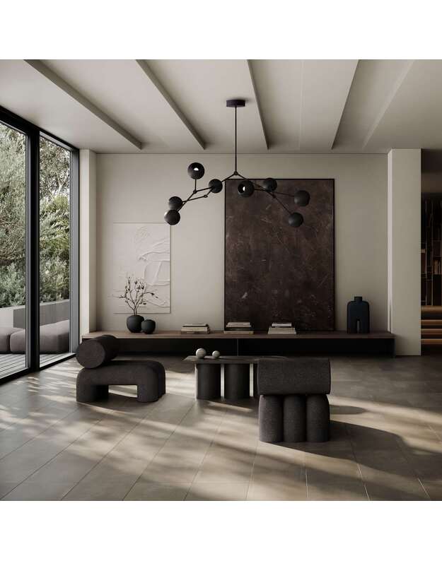 DROP CHANDELIER GLOBE | Burned black 2