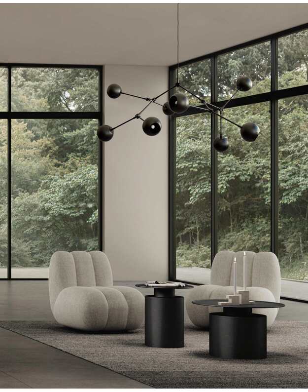 DROP CHANDELIER GLOBE | Burned black 4