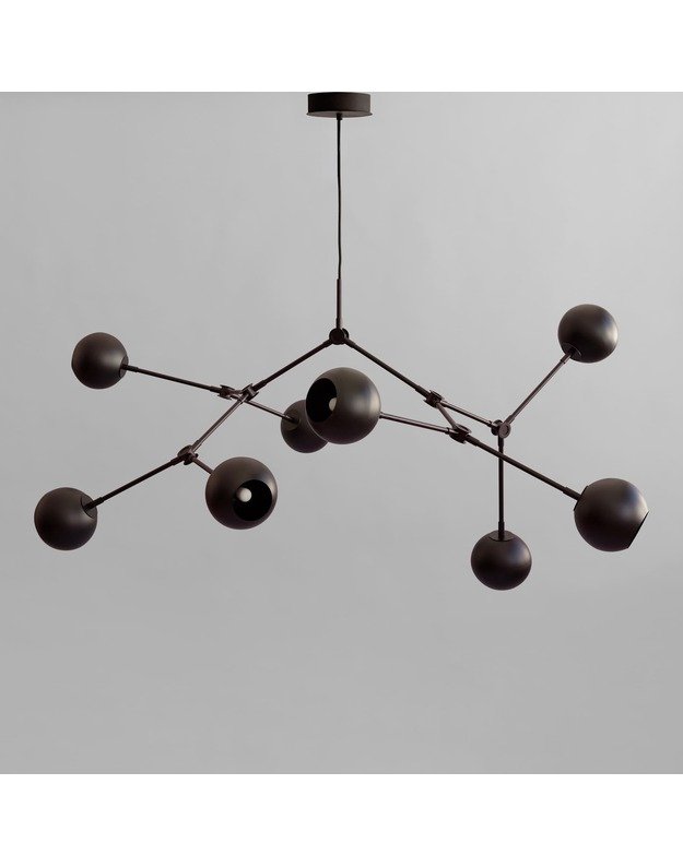 DROP CHANDELIER GLOBE | Burned black 5