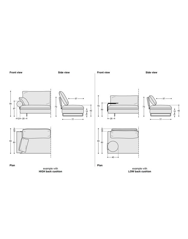 LIMES SOFA by Sergio Bicego | +sizes 10