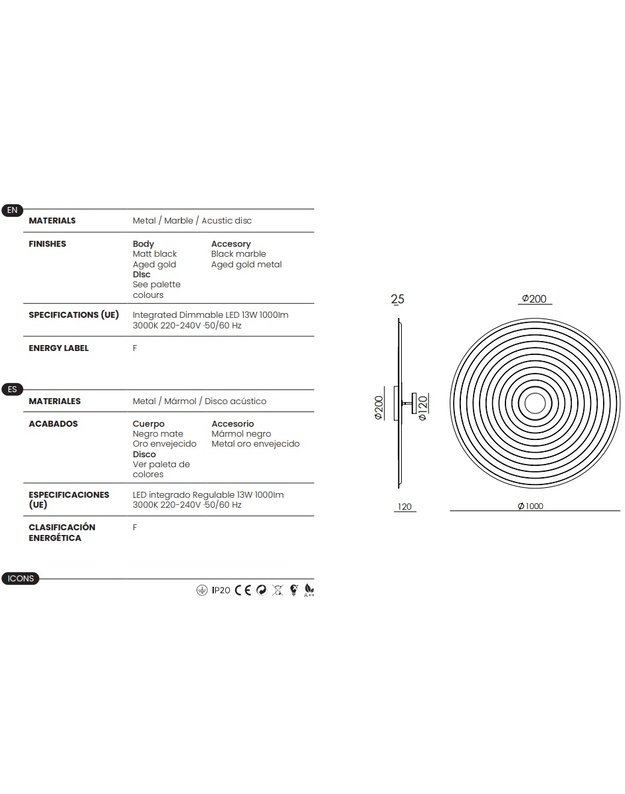 SIENINIS ŠVIESTUVAS TICO | +spalvos 5