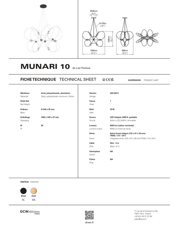 MUNARI 10 PENDANT LAMP | +colours 13