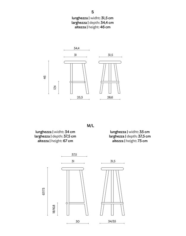 TABURETĖ MILK | +dydžiai 6