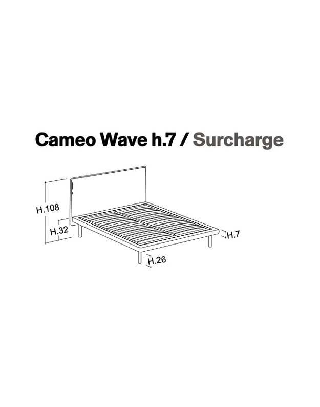 BED CAMEO WAVE H7 5