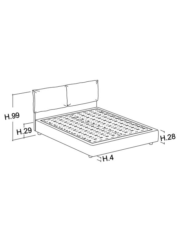BED EDEN SOFT H28 12