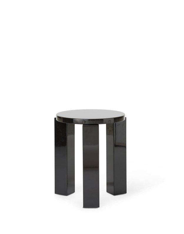 STALIUKAS / TABURETĖ ATLAS ROUND | Lacquered Espresso