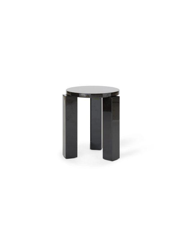 STALIUKAS / TABURETĖ ATLAS ROUND | Lacquered Espresso