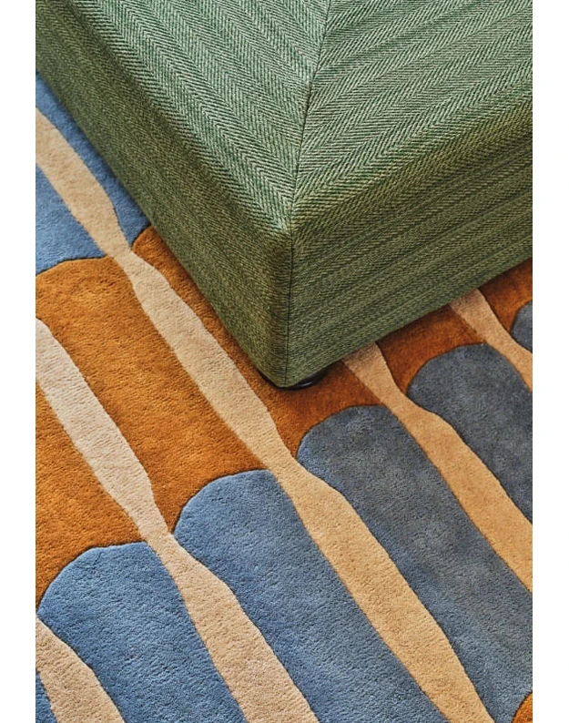 ALICE CRAWLEY BAMBOO FORREST BLUE kilimas