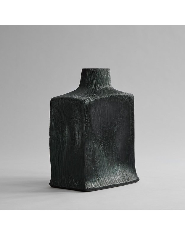 VAZA SHIN BIG | Carved Dark Green