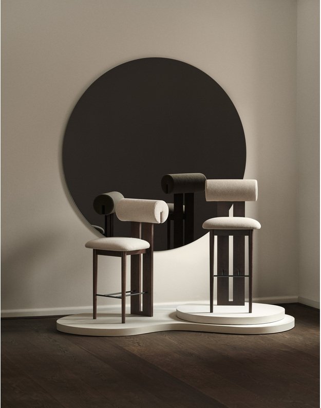 HIPPO bar stool | dk smoked oak | + colours