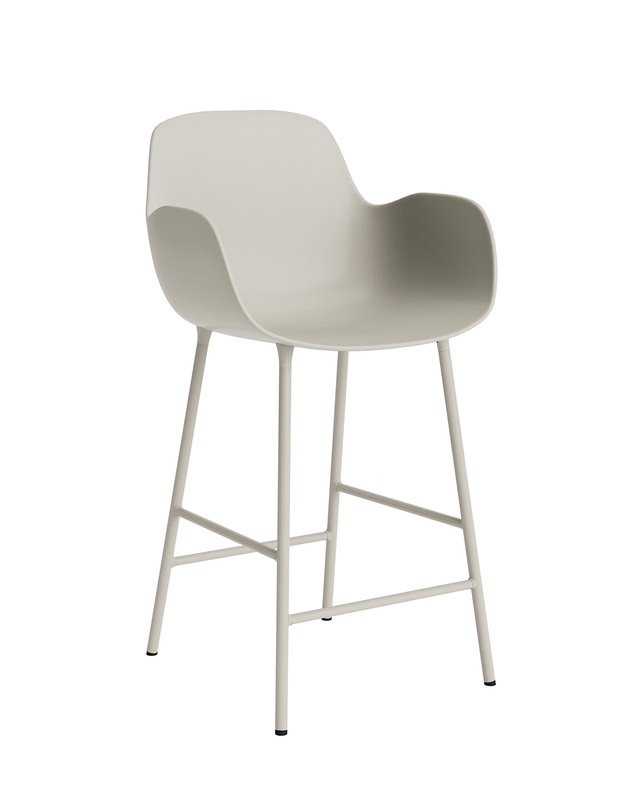 FORM BAR ARMCHAIR STEEL | +colours