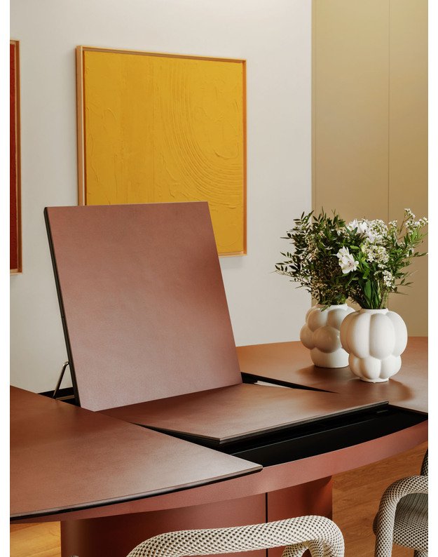 IŠSKLEIDŽIAMAS STALAS SESAMO ELLIPTICAL 220/280x120 | +spalvos 4