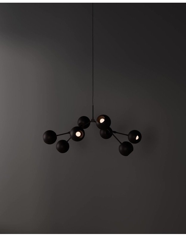 DROP CHANDELIER GLOBE MINI | Burned black 2