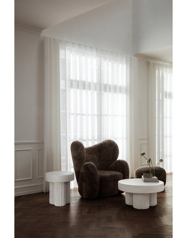 GEAR SIDE TABLE TALL | CHALK  1