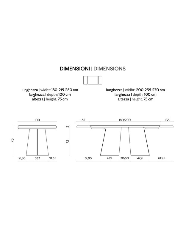 MAGGESE EXTENDIBLE TABLE | +sizes 7