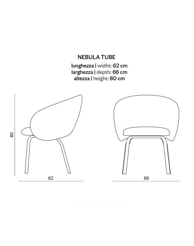 NEBULA TUBE CHAIR | +colours 9