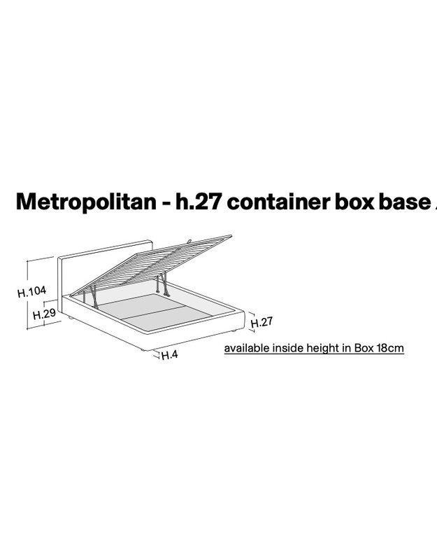 BED METROPOLITAN H27 17