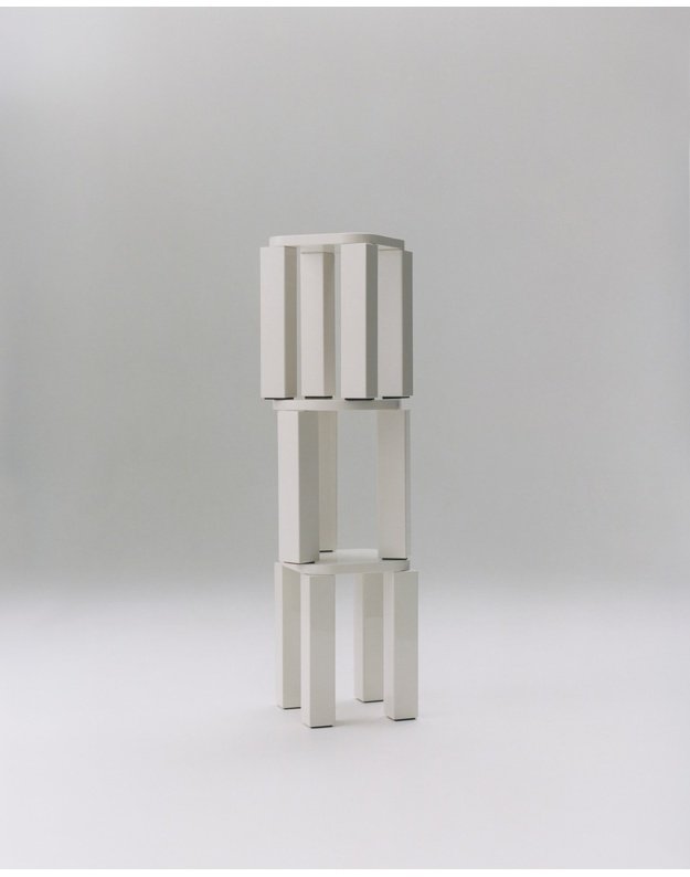 STALIUKAS / TABURETĖ ATLAS ROUND | Lacquered Creme