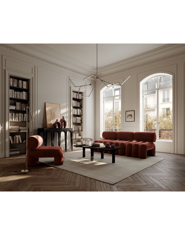 KONSOLĖ BOW BIG | Coffee Black oak 