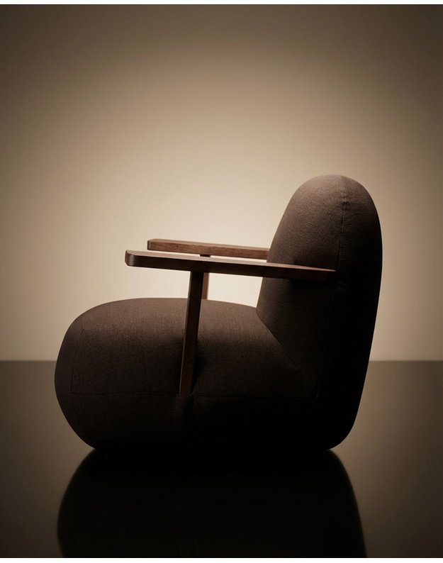 FOTELIS TOE ARMREST | Dark Brown