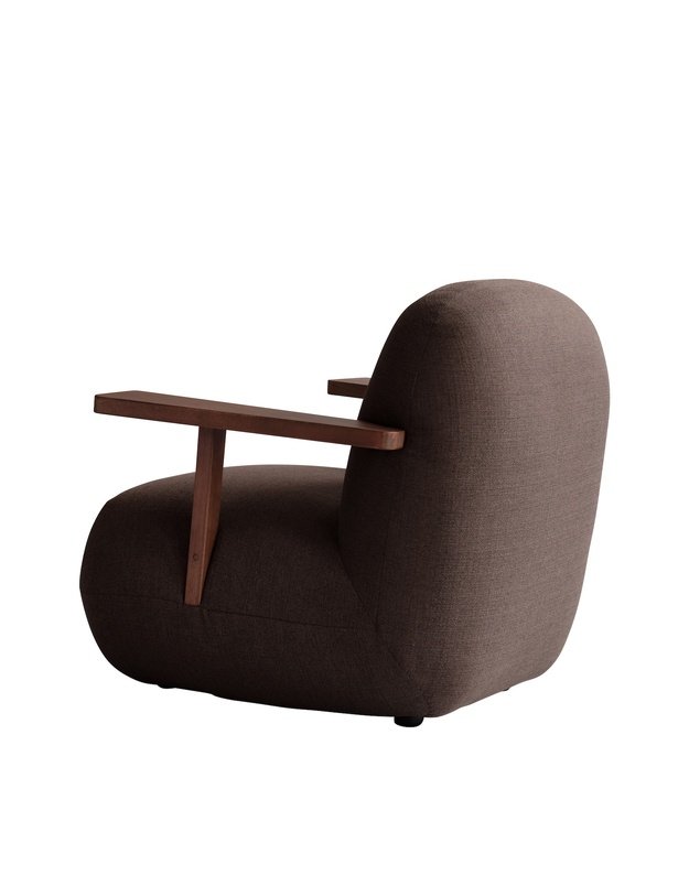 FOTELIS TOE ARMREST | Dark Brown