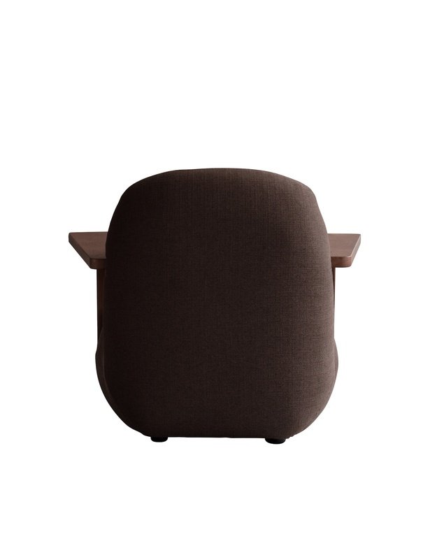 FOTELIS TOE ARMREST | Dark Brown
