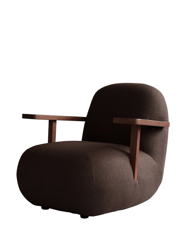 FOTELIS TOE ARMREST | Dark Brown