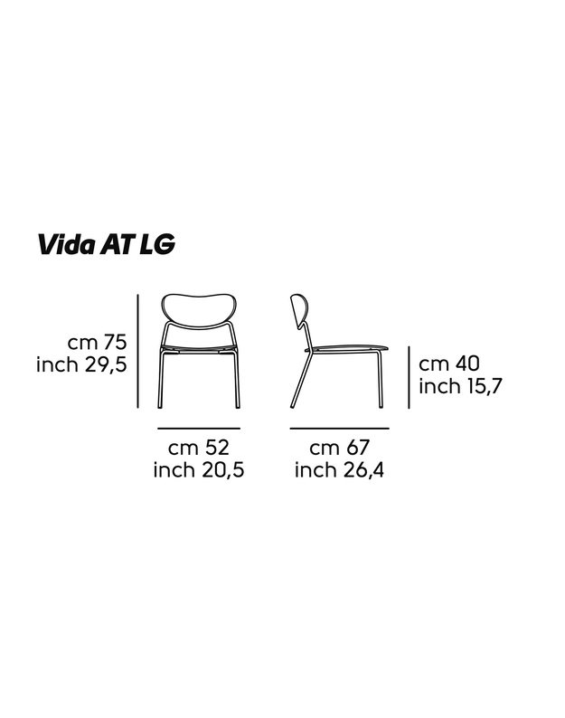 FOTELIS VIDA M LG | +spalvos