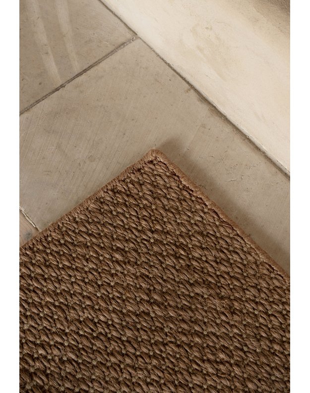 BASKET WEAVE SISAL BROWN kilimas
