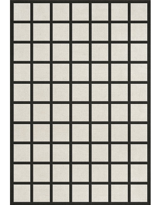 AVENUE CHECKED BONE WHITE kilimas