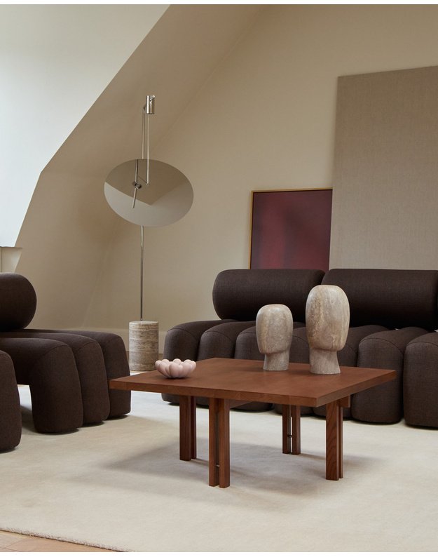 PLINTH kavos staliukas Classic Brown Oak
