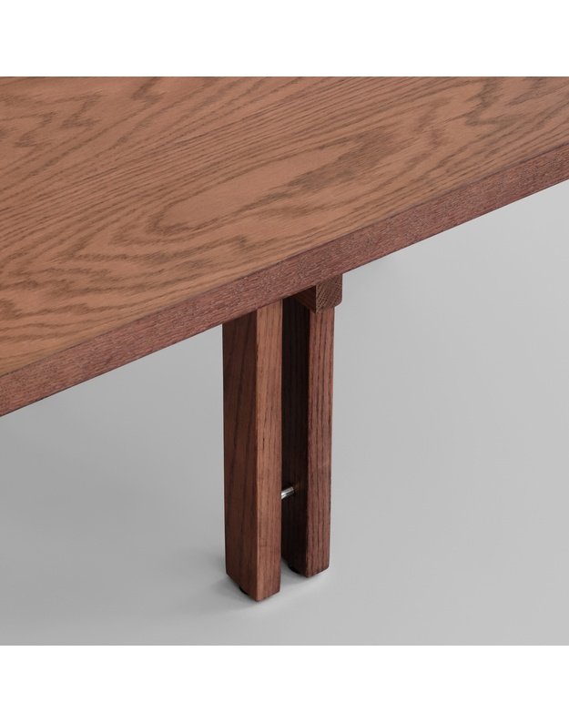 PLINTH kavos staliukas Classic Brown Oak