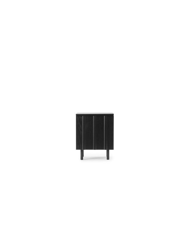 RIB BEDSIDE TABLE | Soft Black
