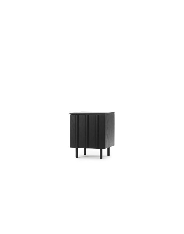 RIB BEDSIDE TABLE | Soft Black