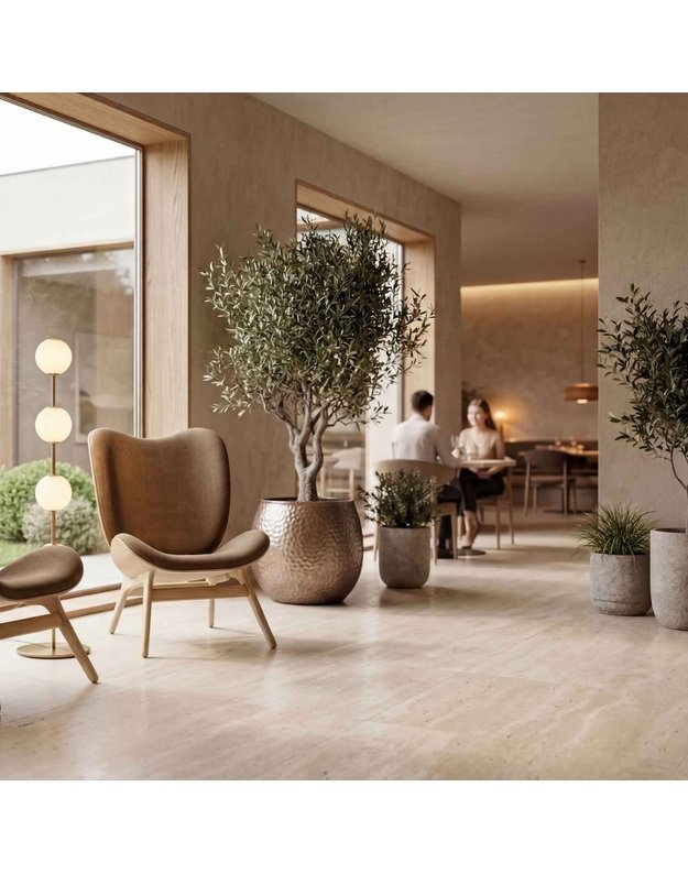 A CONVERSATION PIECE TALL LOUNGE CHAIR
